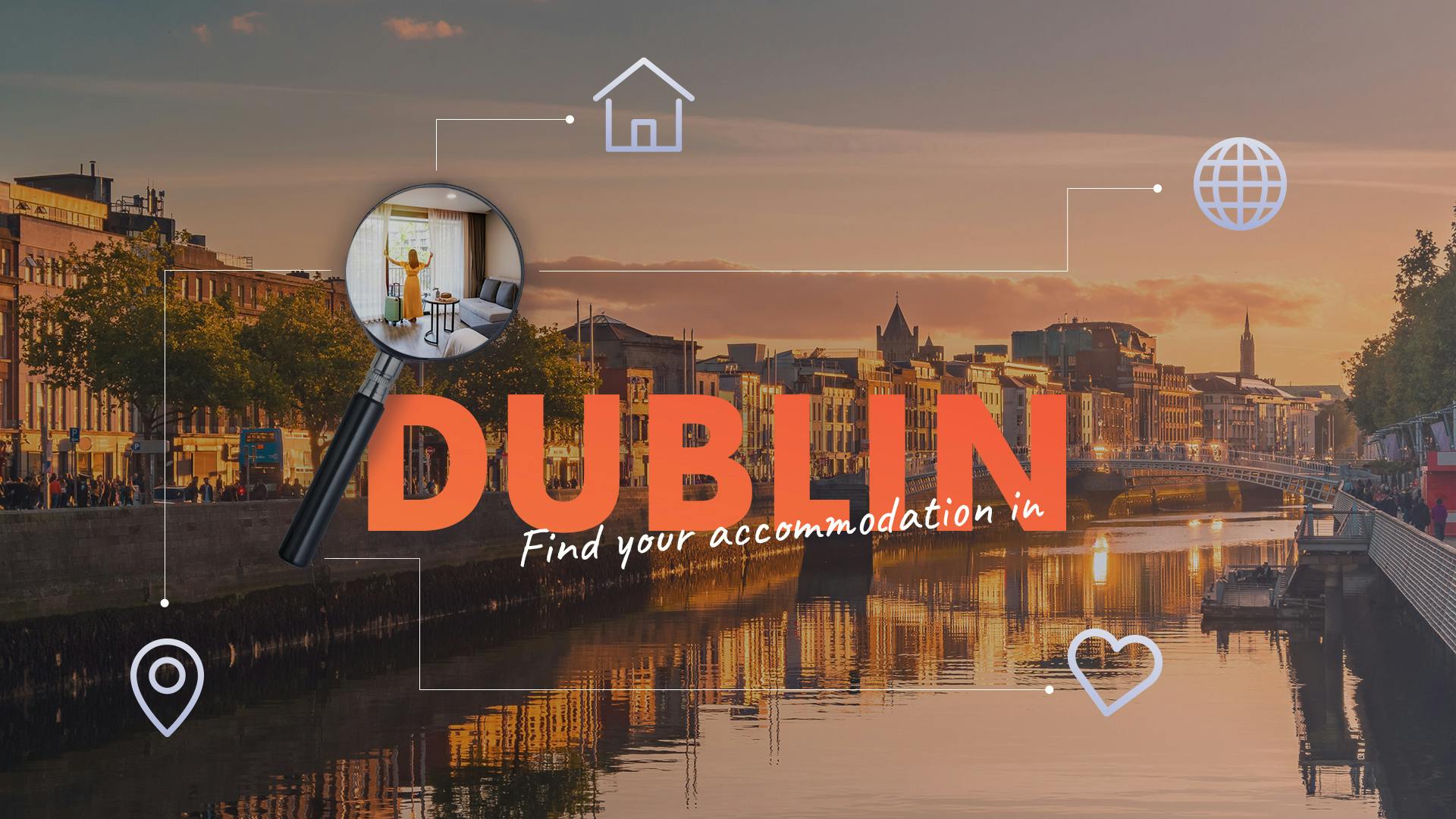 Een luchtfoto van Dublin