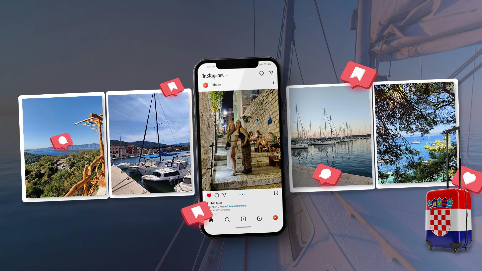 Blog header sailing in Croatia