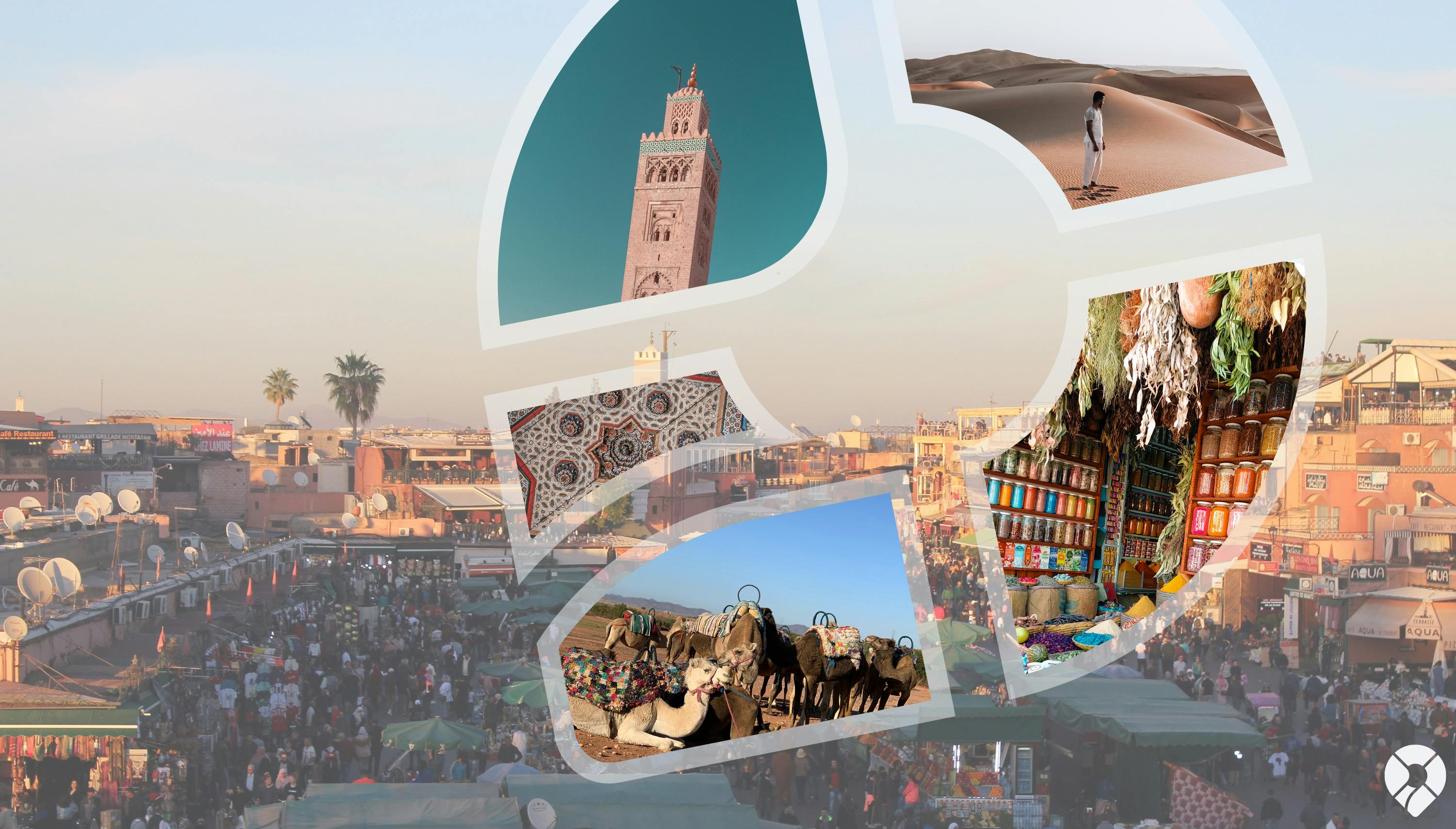 Uitzicht op Marrakech