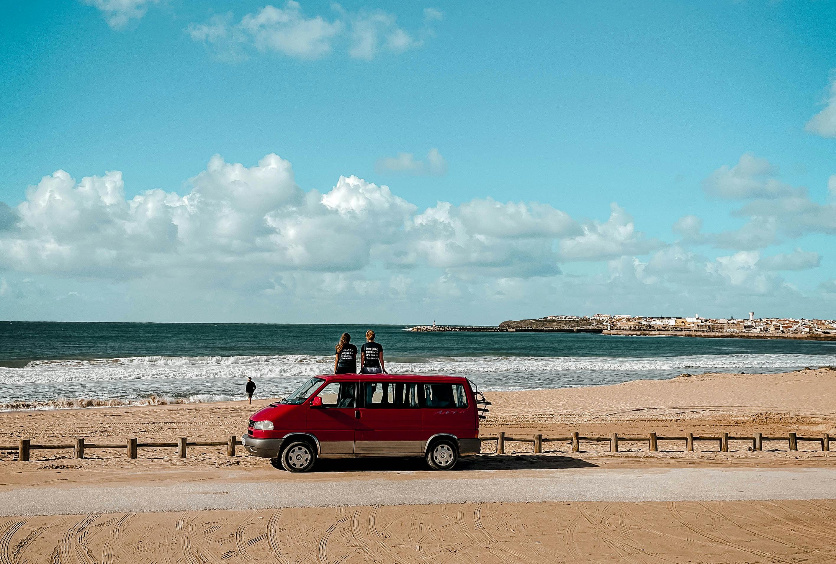 Supertubos beach in Portugal