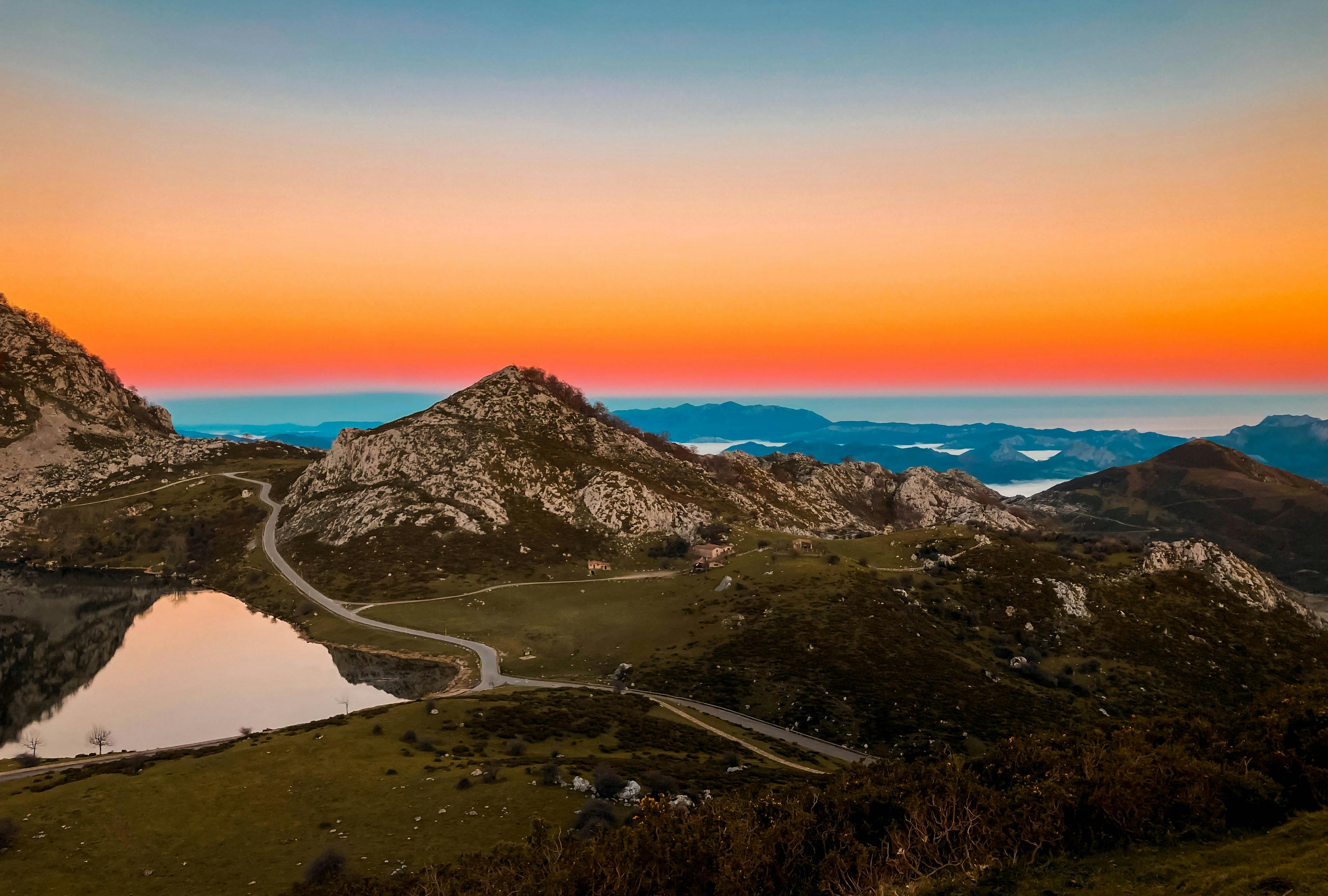 Zonsopkomst in Asturië