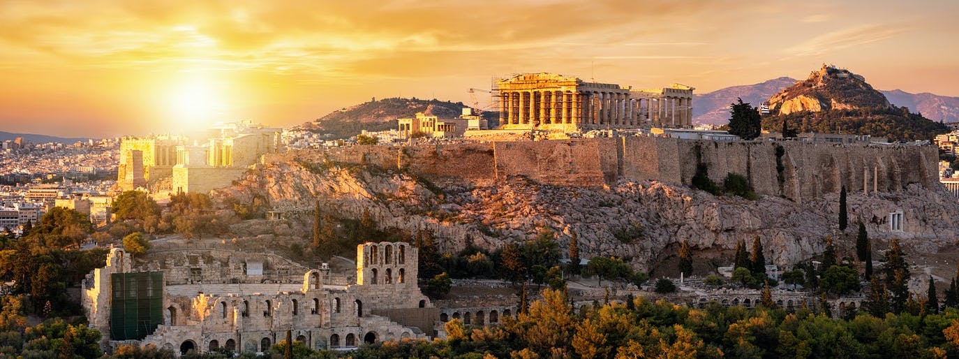 Aerial view of Athens