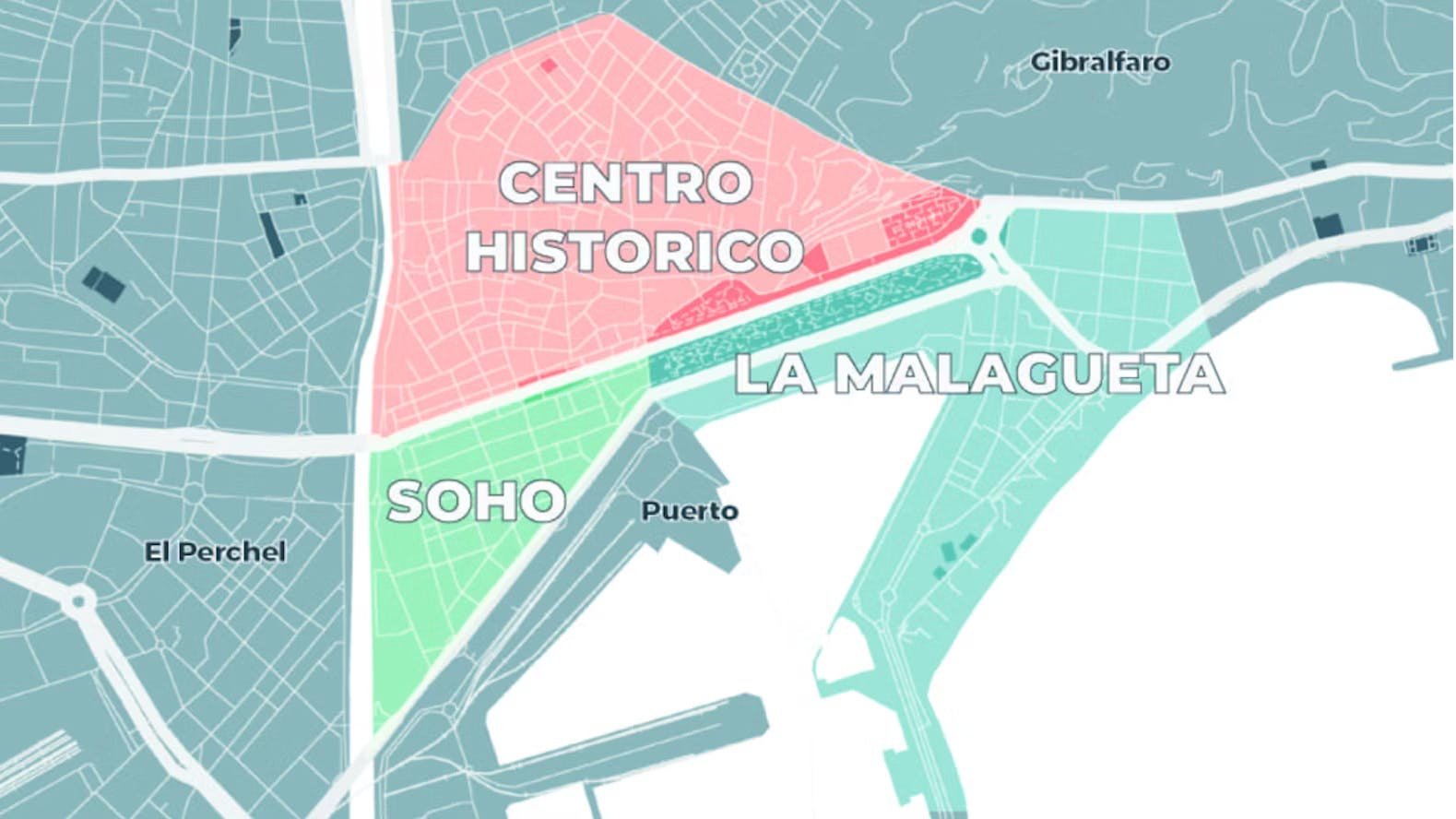 Karte von Málaga