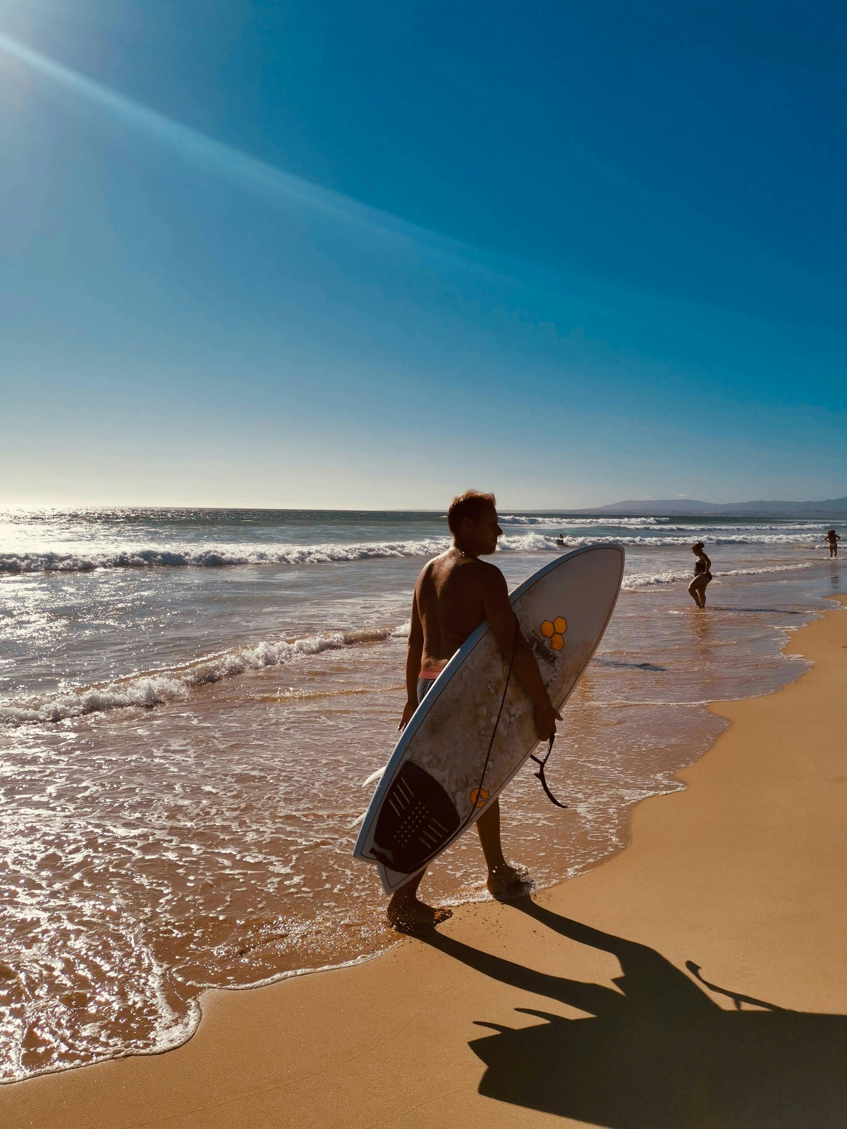 Dennis surfing in Lisbon