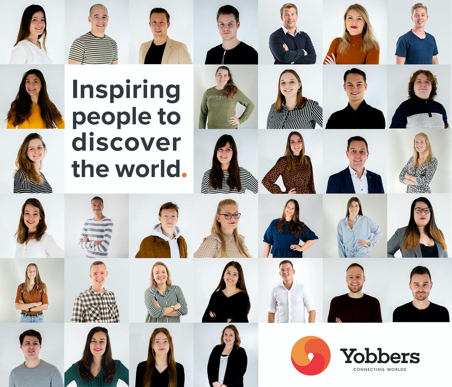 Yobbers Logo und viele Bilder von Leuten